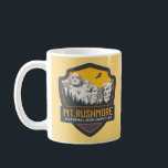 Mt Rushmore National Memorial Mug<br><div class="desc">A vintage emblem illustration for the Mount Rushmore National Monument repurposed!</div>