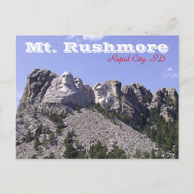 Mt. Rushmore Postcard (Front)