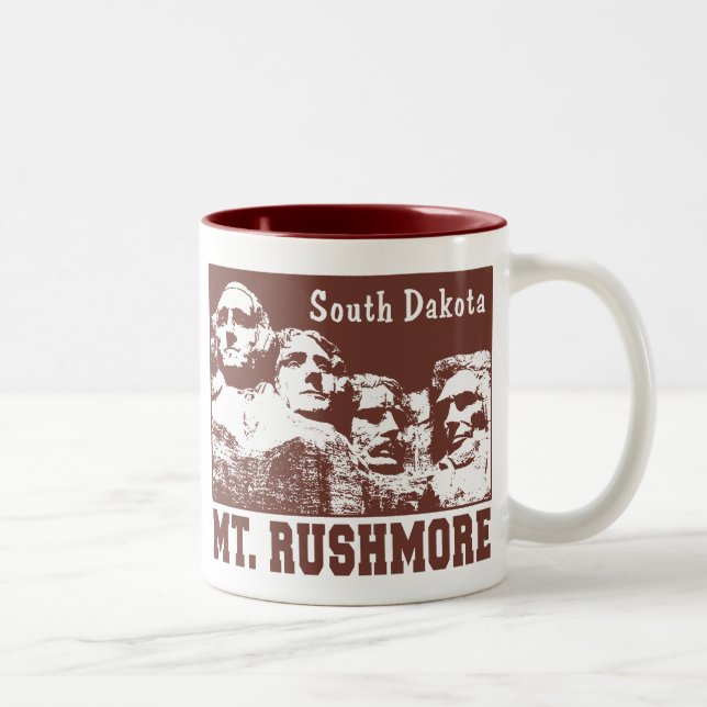 Mt. Rushmore Two-Tone Coffee Mug (Right)