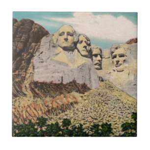 Mt. Rushmore Vintage Tile