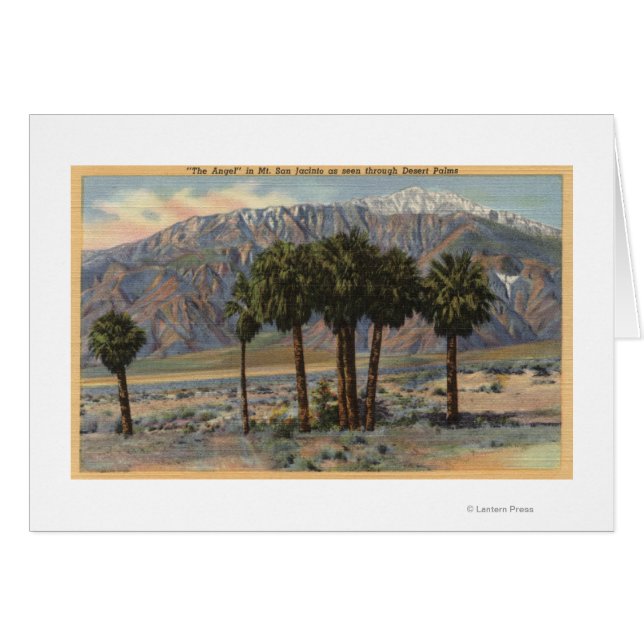 Mt. San Jacinto Angel View through Palm Trees (Front Horizontal)