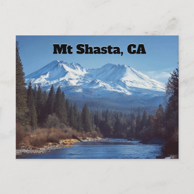 Mt Shasta, CA Postcard (Front)