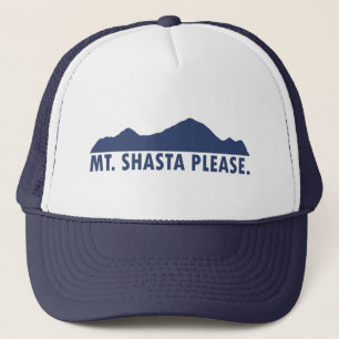 Mt. Shasta California Please Trucker Hat