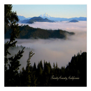 Mt. Shasta past the lake of fog.... Poster