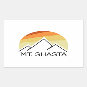 Mt. Shasta Retro Sticker