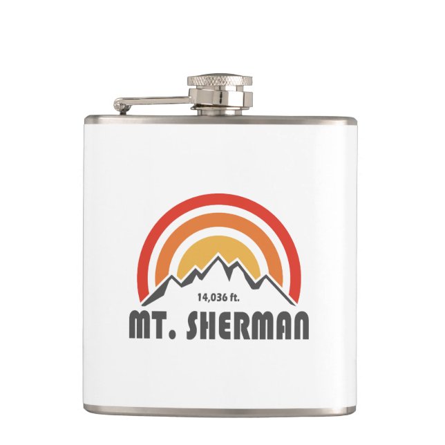 Mt. Sherman Hip Flask (Front)