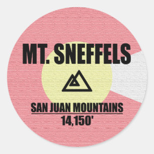 Mt. Sneffels Classic Round Sticker
