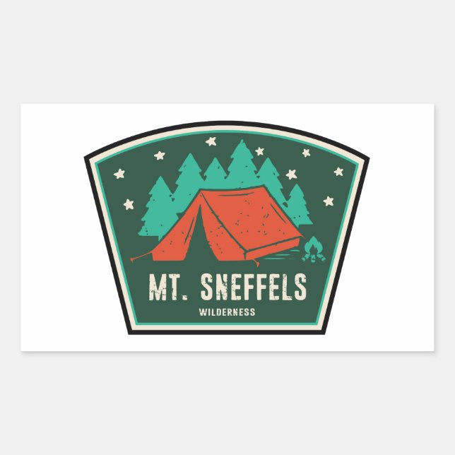 Mt. Sneffels Wilderness Colorado Camping Sticker (Front)