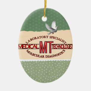 MT SPECIALIST MOLECULAR DIAGNOSTICS MEDICAL TECH CERAMIC ORNAMENT