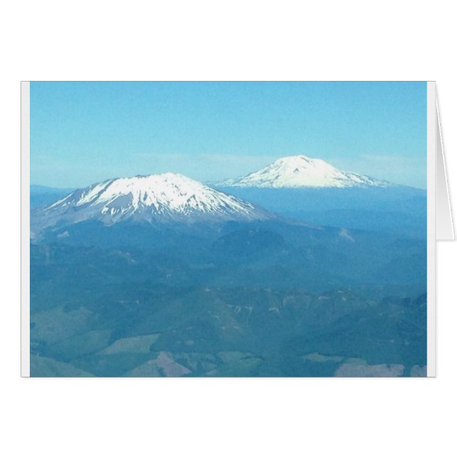 Mt St Helens et Mt Adams de l'air (Devant horizontal)