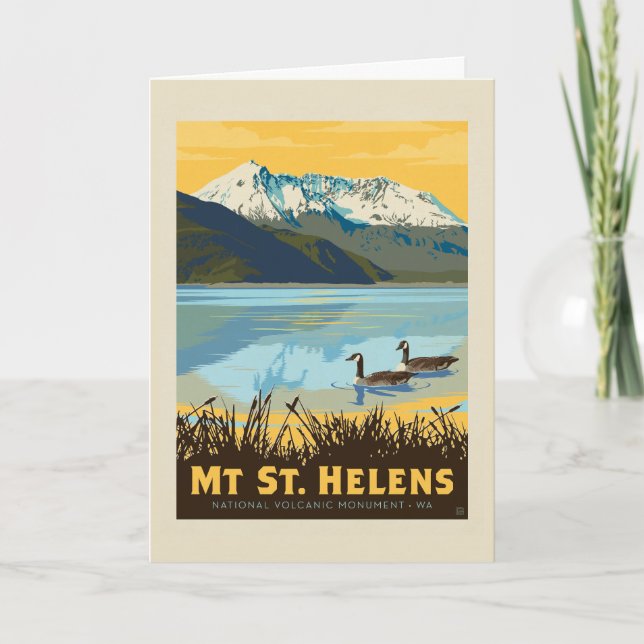 Mt St. Helens | Washington Card (Front)