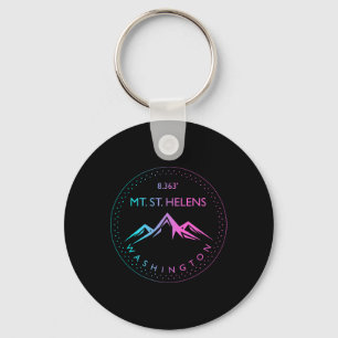 Mt. St. Helens Washington Mountaineering Hiking Cl Keychain