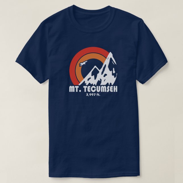 Mt. Tecumseh New Hampshire Sun Eagle T-Shirt (Design Front)