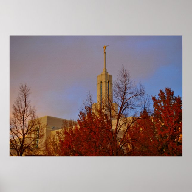 Mt. Timpanogos  LDS Temple American Fork, Utah Poster (Front)