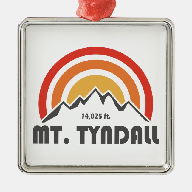 Mt. Tyndall California Metal Ornament (Front)