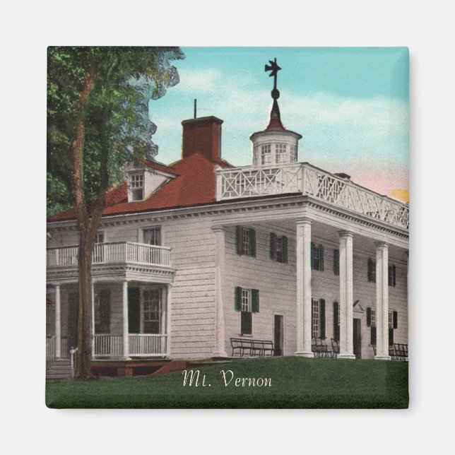 Mt. Vernon Magnet Vintage (Devant)