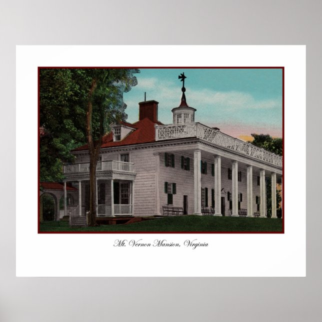 Mt. Vernon Poster vintage (Devant)