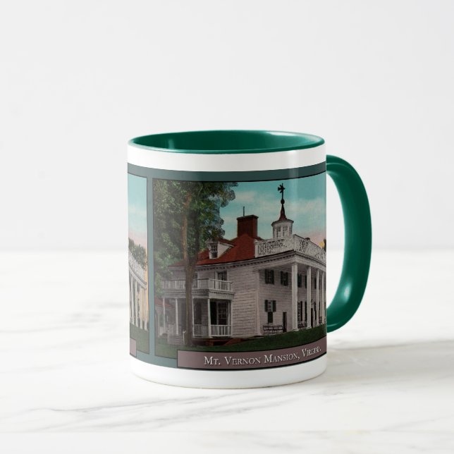 Mt. Vernon Vintage Mug de café (Devant droit)