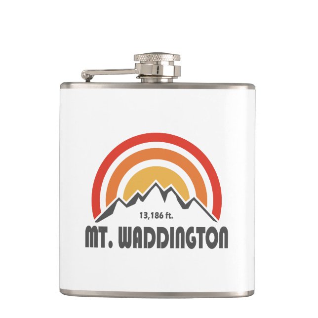 Mt. Waddington British Columbia Hip Flask (Front)