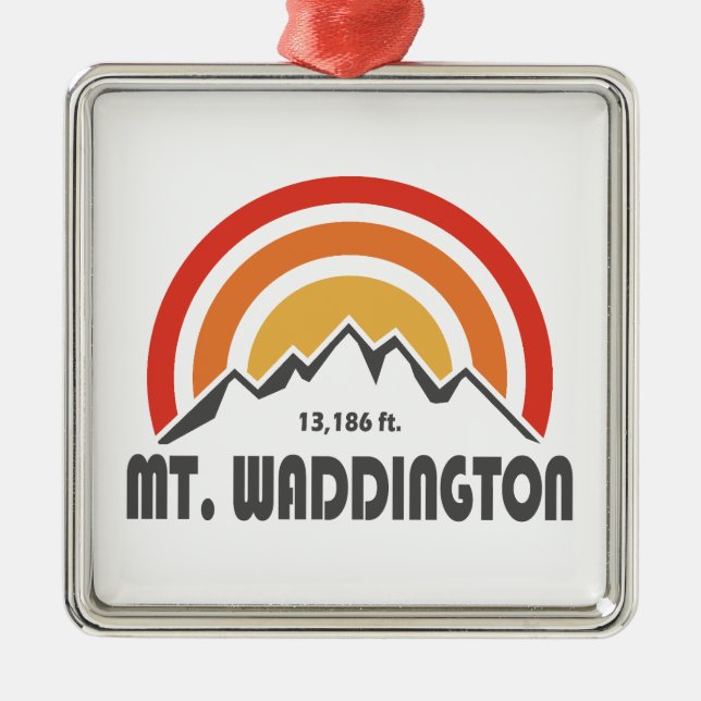 Mt. Waddington British Columbia Metal Ornament (Front)