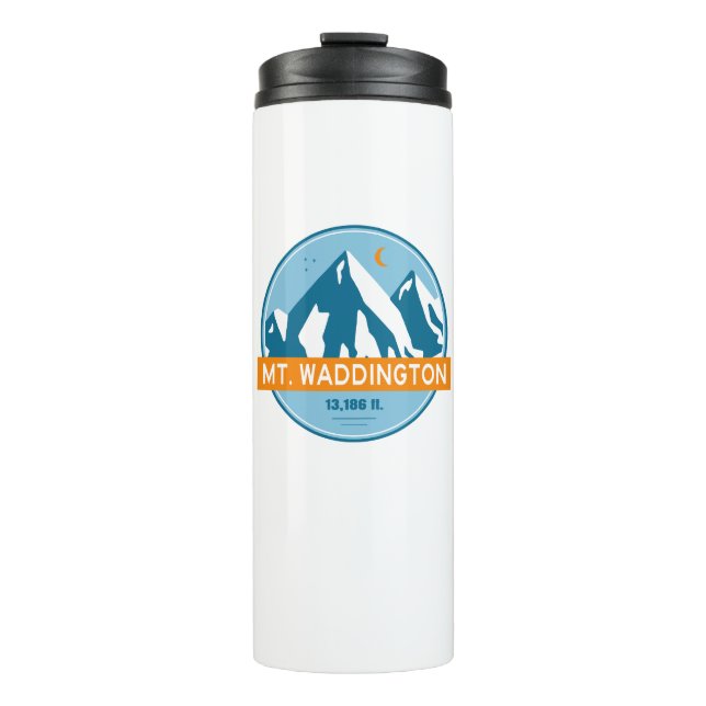 Mt. Waddington British Columbia Stars Moon Thermal Tumbler (Front)
