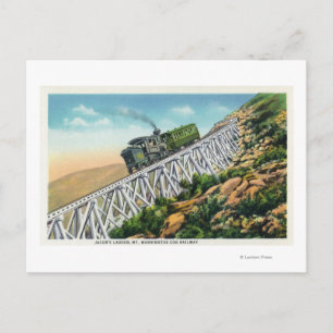 Mt Washington Cog Railway, Jacob's Ladder Postcard