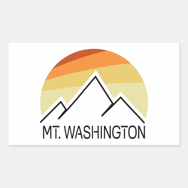 Mt. Washington Retro Sticker (Front)