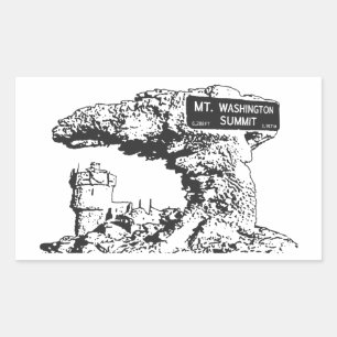 Mt. Washington Summit Sign Sticker