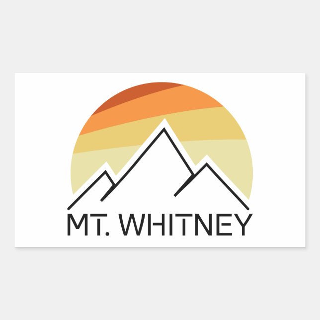 Mt. Whitney Retro Sticker (Front)