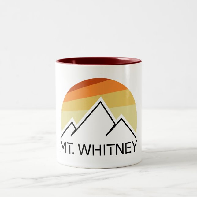 Mt. Whitney Retro Two-Tone Coffee Mug (Center)