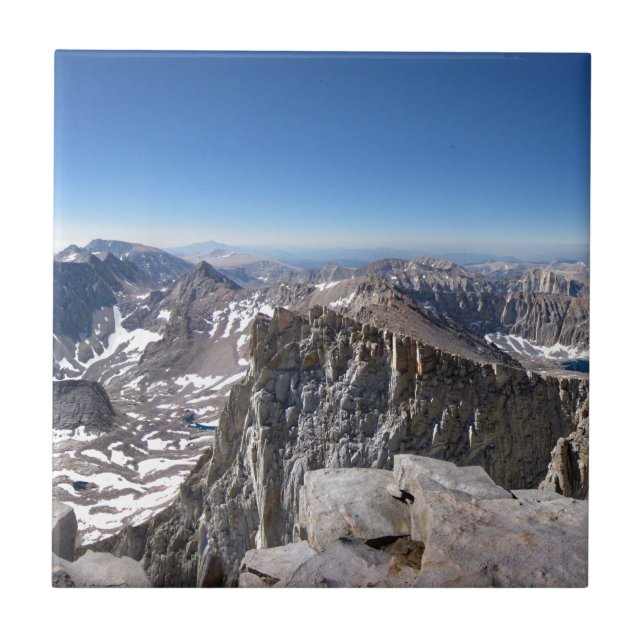 Mt Whitney Summit - John Muir Trail - Sierra Tile (Front)