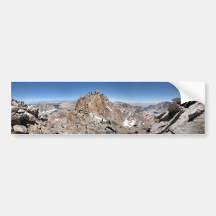 Mt Whitney Trail Crest Panorama - Sierra Bumper Sticker