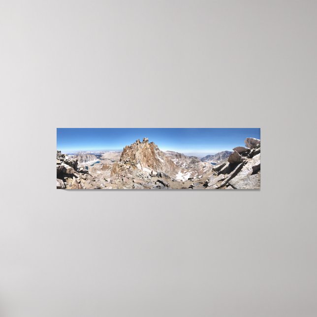 Mt Whitney Trail Crest Panorama - Sierra Canvas Print (Front)