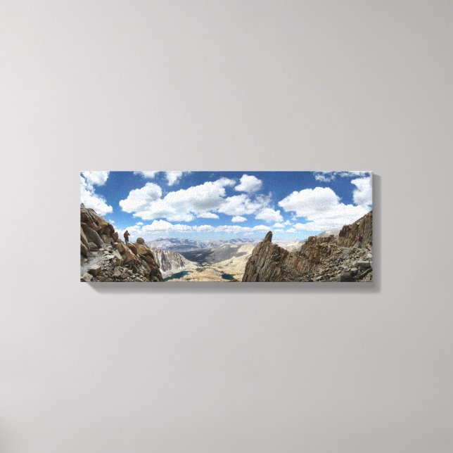 Mt Whitney Trail Over Hitchcock and Guitar lakes 2 Canvas Print (Front)