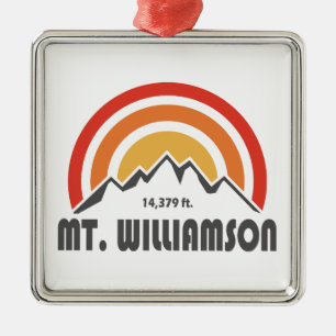 Mt. Williamson California Metal Ornament
