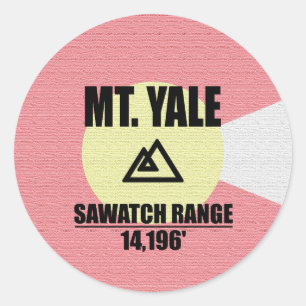 Mt. Yale Classic Round Sticker