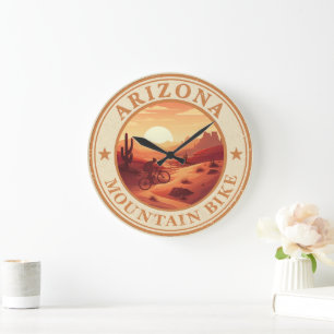 Mtb Az Sedona - Arizona Mountain Bike Large Clock