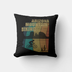 Mtb Az Sedona - Arizona Mountain Bike Throw Pillow