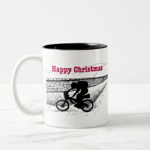 MTB Bikepacking wild camping bivvying Two-Tone Coffee Mug