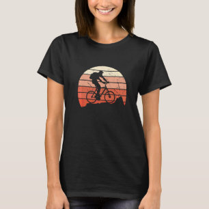 Mtb Biker Retro Classic Sunset Mountain Bike T-Shirt