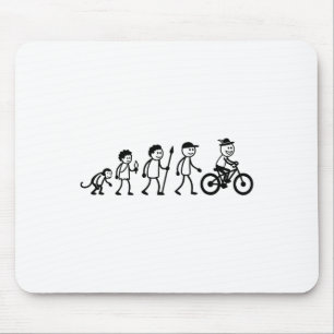 Mtb Cycling Bmx Stick-figure Biking Mountain-bike  Mouse Pad