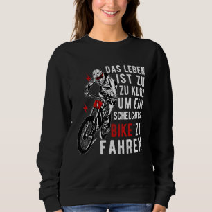 Mtb Downhill Boys Bicycle Saying Sweatshirt