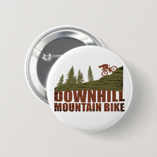 MTB Downhill Mountain Biking 2 Inch Round Button