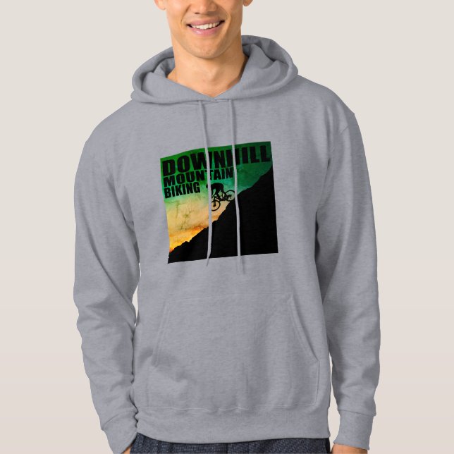 MTB Downhill Mountain Biking Hoodie (Front)