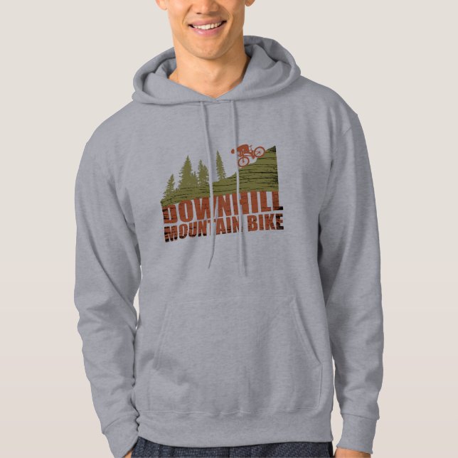MTB Downhill Mountain Biking Hoodie (Front)
