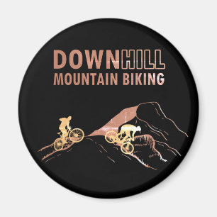 MTB Downhill Mountain Biking Magnet