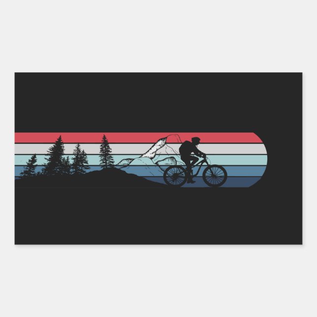 MTB Downhill Mountain Biking Sticker (Front)