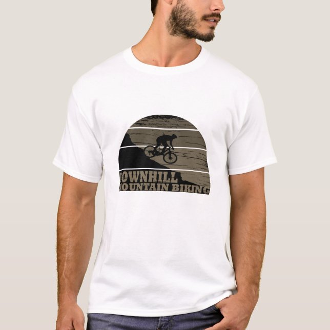 MTB Downhill Mountain Biking T-Shirt (Front)