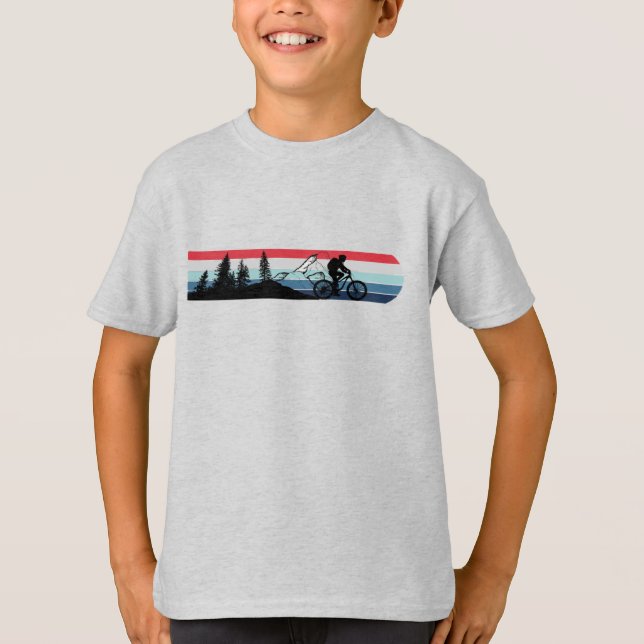 MTB Downhill Mountain Biking T-Shirt (Front)