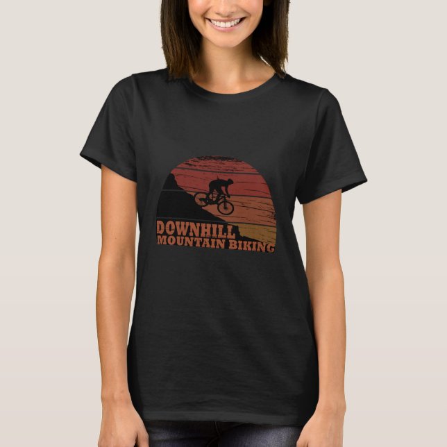 MTB Downhill Mountain Biking T-Shirt (Front)